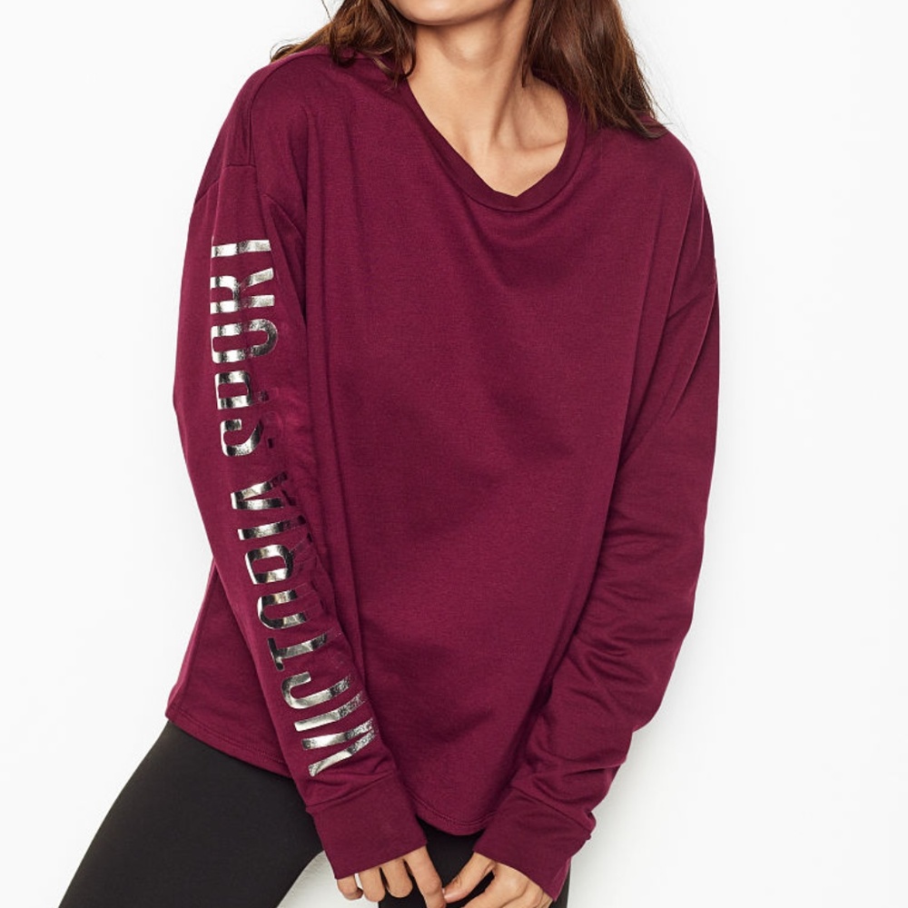 Victoria Secret Sport Lightweight Fleece Crew NWT